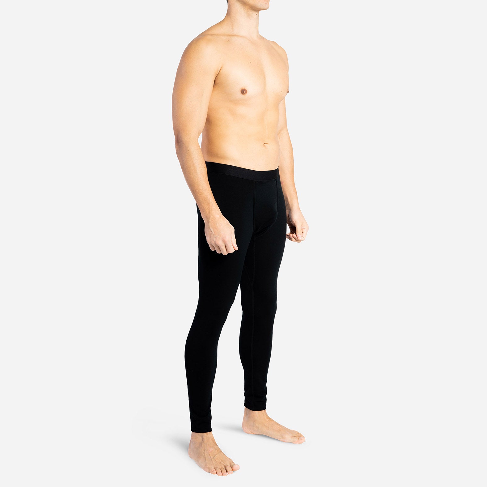 Merino Skins Unisex Long John / Pant - Black - The Warming Store
