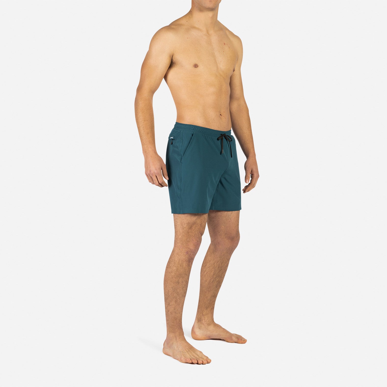 Agua Volley 2N1 Swim Short 7": Cascade