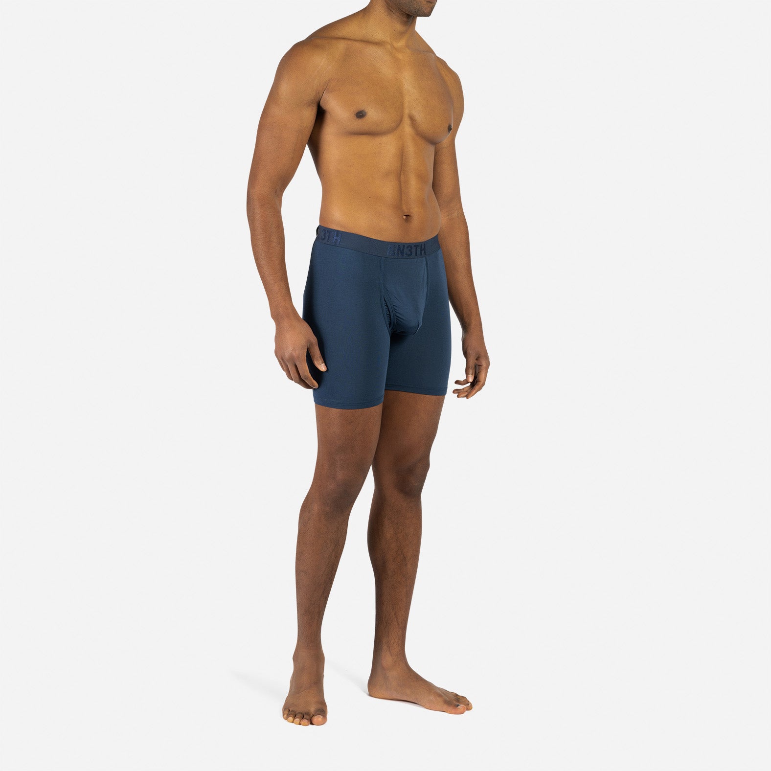 CLASSIC BOXER BRIEF WITH FLY: NAVY