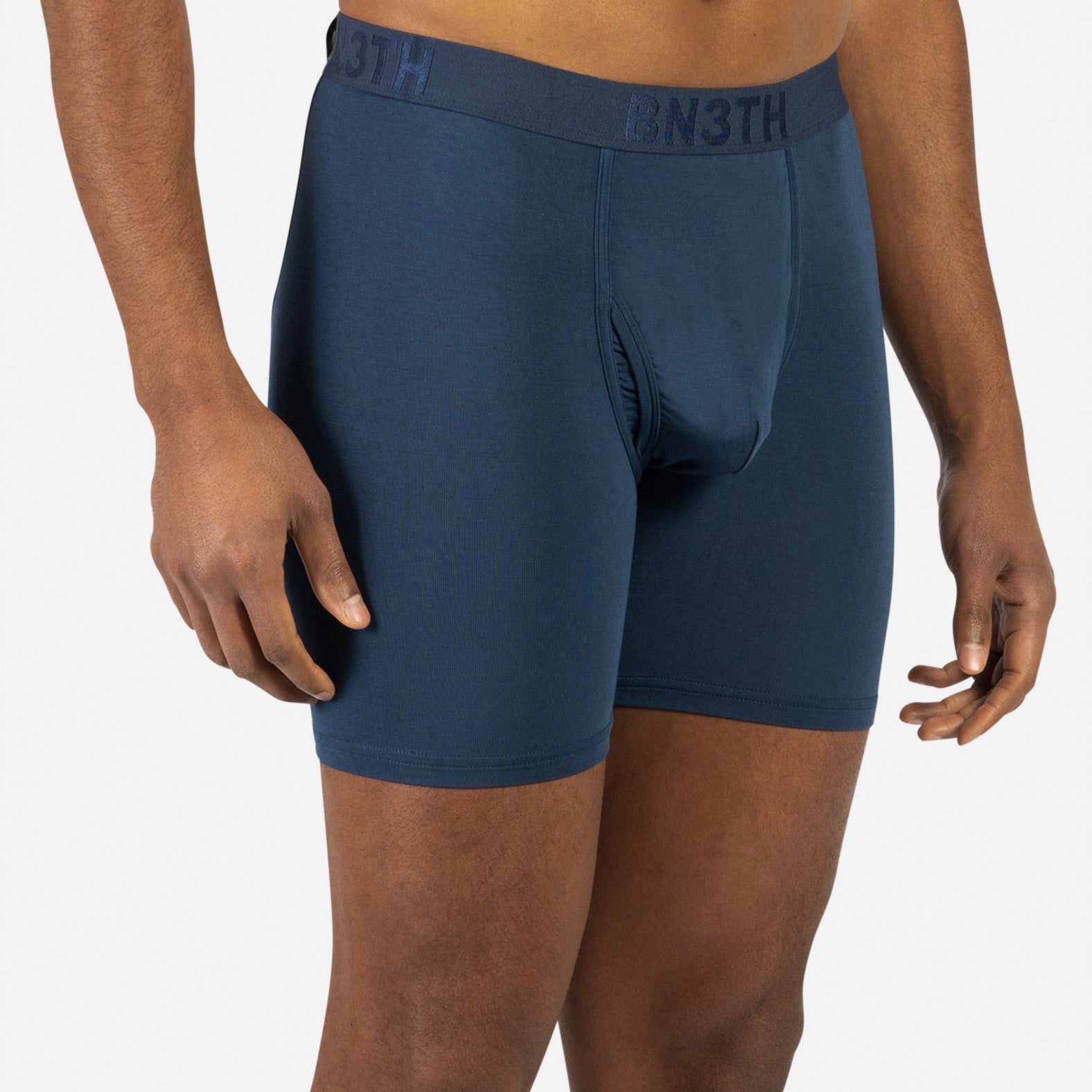 CLASSIC BOXER BRIEF WITH FLY: NAVY