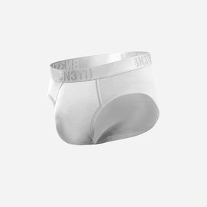 Classic Icon Brief With Fly: White