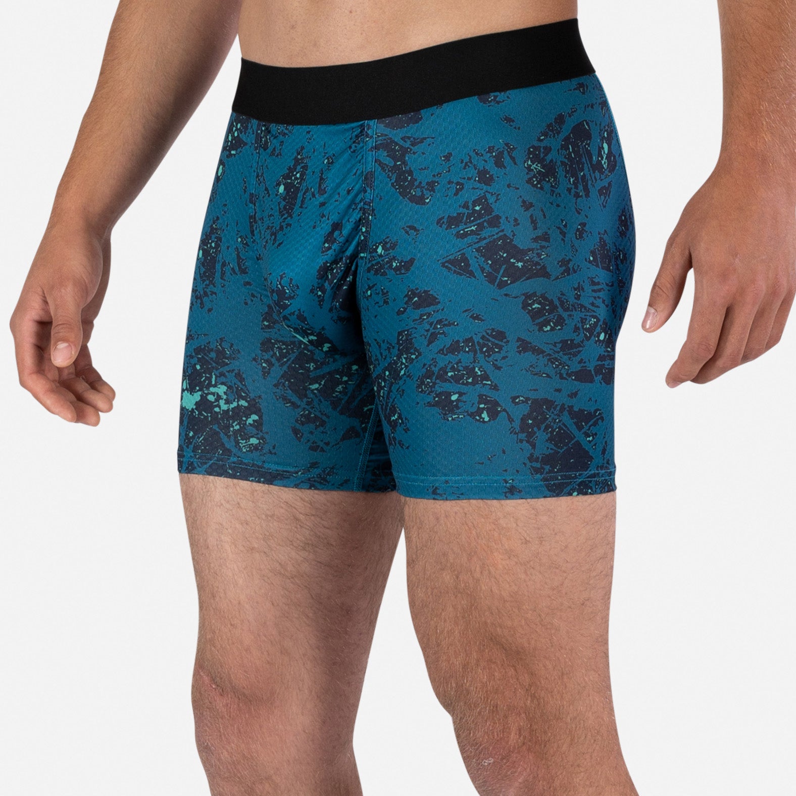 Pro Agua X Boxer Brief: Rock Face Lagoon