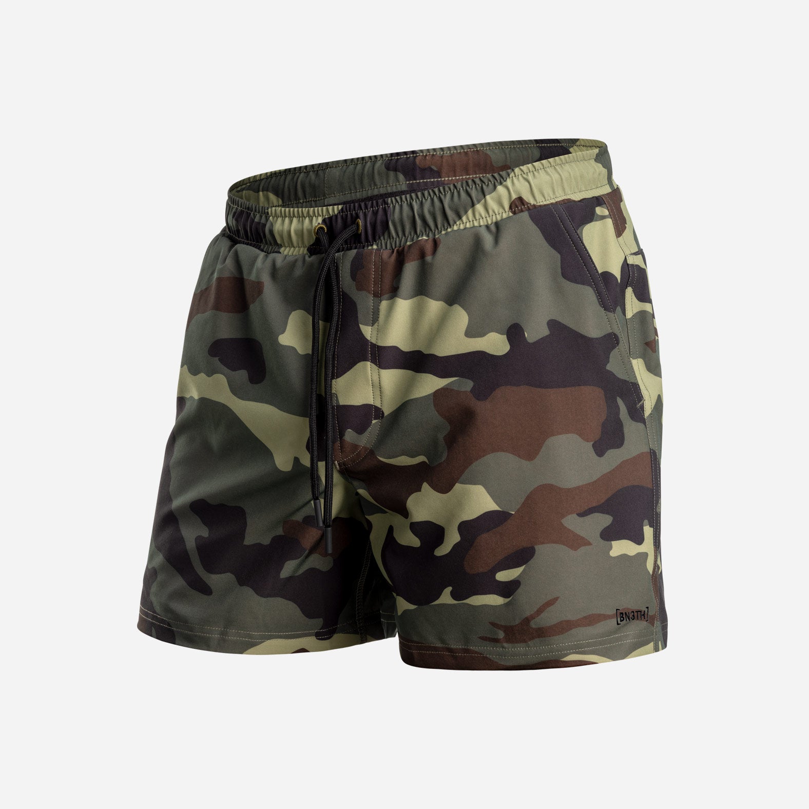 AGUA VOLLEY 2N1 SWIM SHORT 5": CAMO GREEN