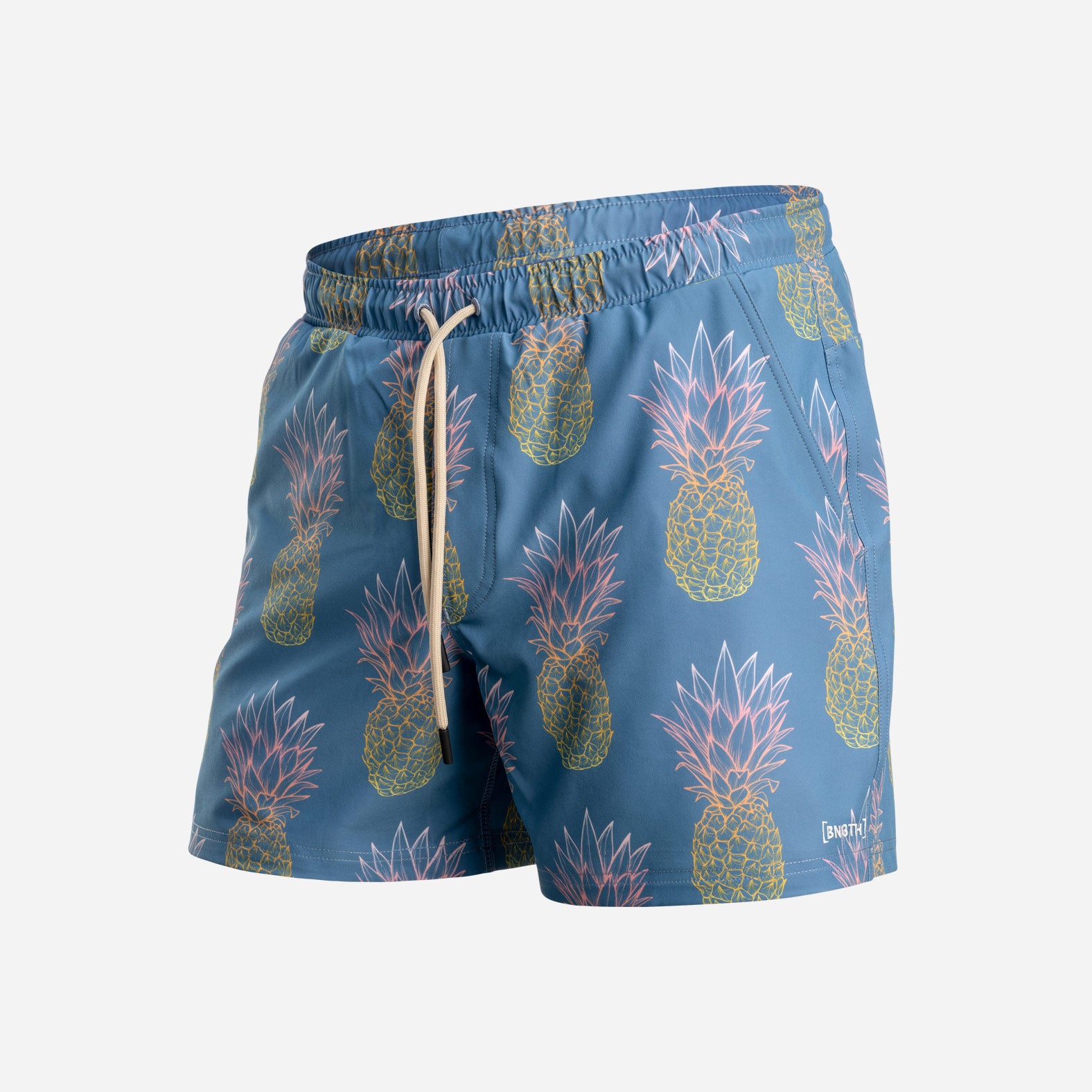 AGUA VOLLEY 2N1 SWIM SHORT 5": GRANDE PINEAPPLE FADE FOG