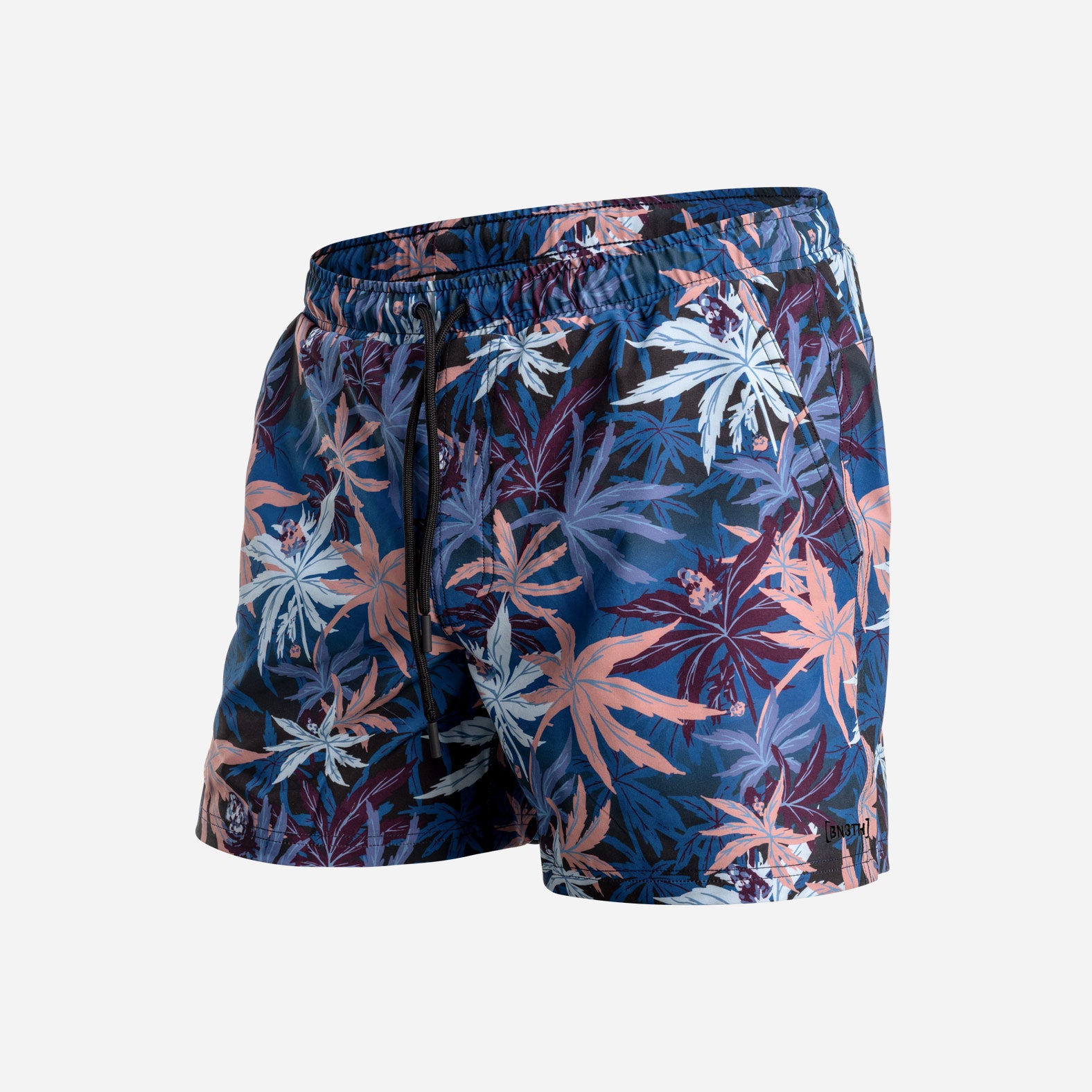 AGUA VOLLEY 2N1 SWIM SHORT 5": TROPICAL HIGH BLACK