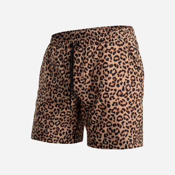 Agua Volley 7: Leopard Print Tan