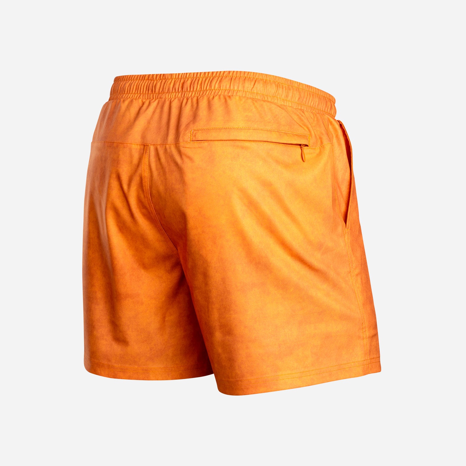 Agua Volley X 2N1 Swim Short 5”: Cinnamon Orange Acid Wash