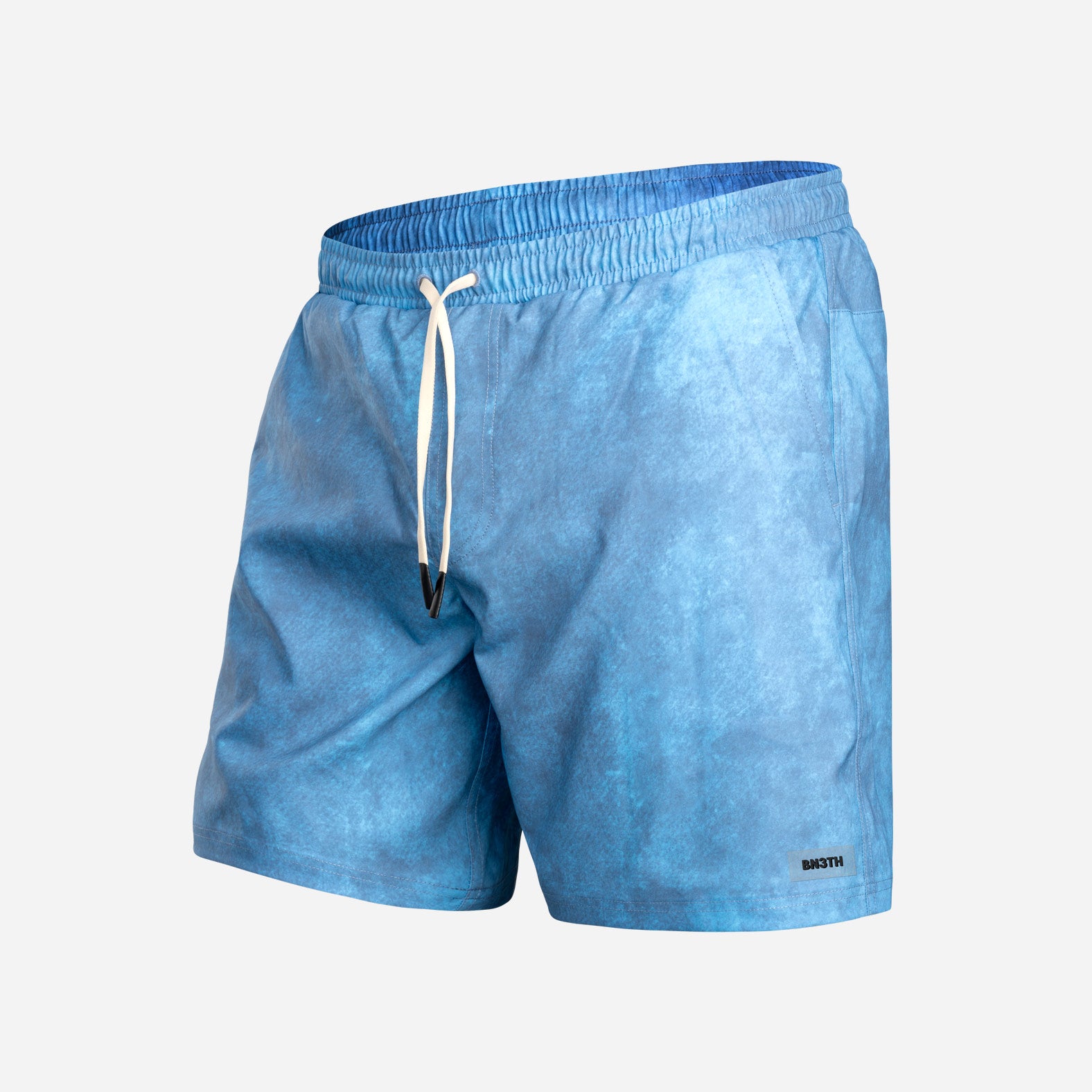 Agua Volley X 2N1 Swim Short 7”: Fog Acid Wash