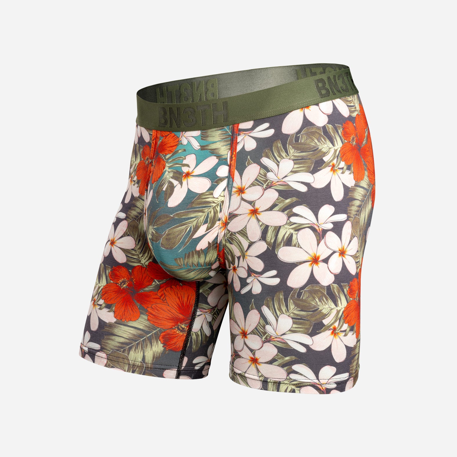 Classic Icon Boxer Brief With Fly: Hibiscus Paradise Indo