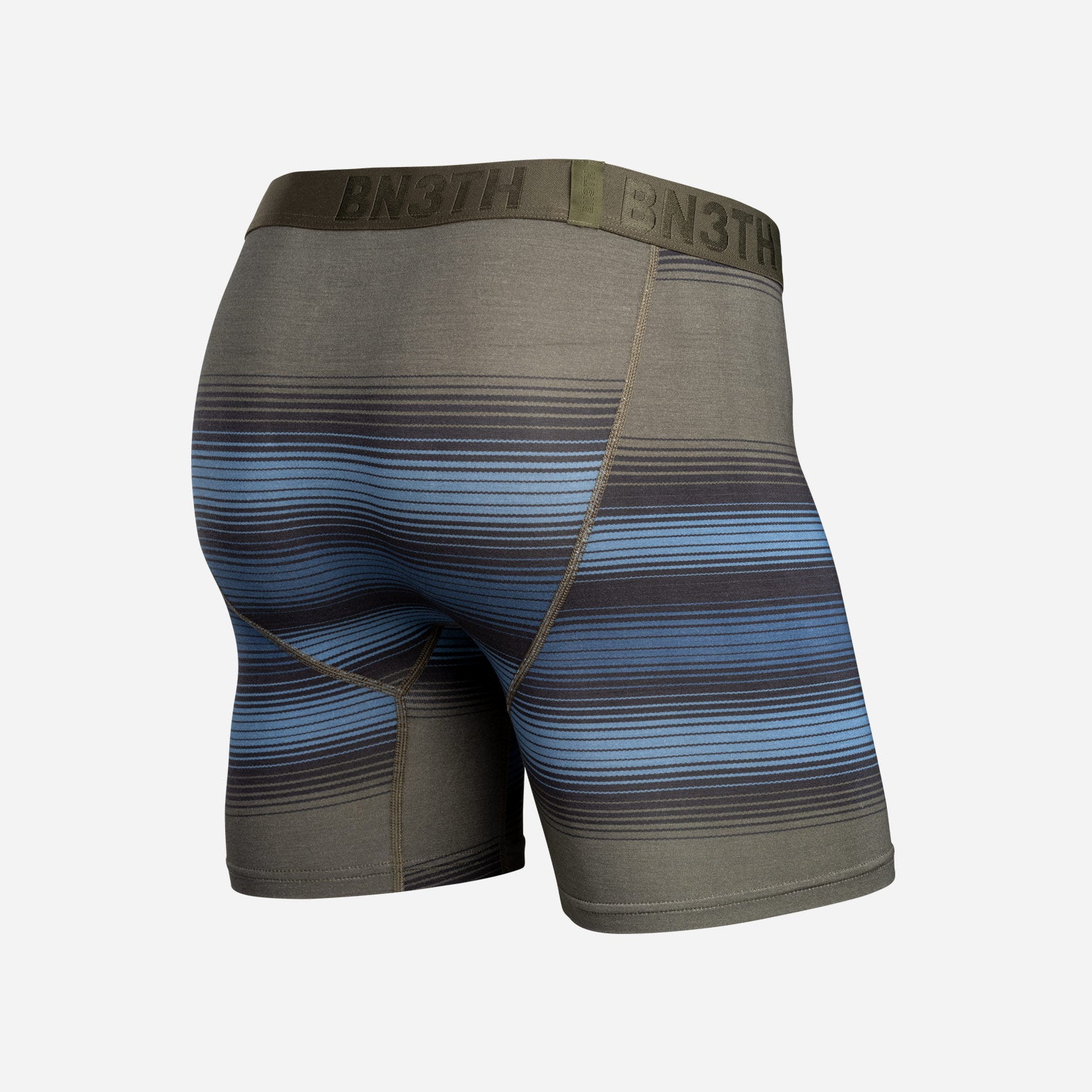 Classic Icon Boxer Brief: Rhythm Stripe Moss