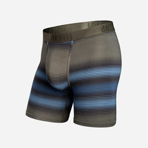 Classic Icon Boxer Brief: Rhythm Stripe Moss