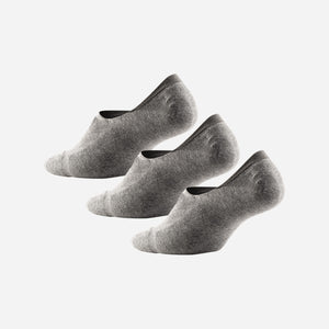 CLASSIC NO SHOW SOCK: HEATHER GRAY 3 PACK