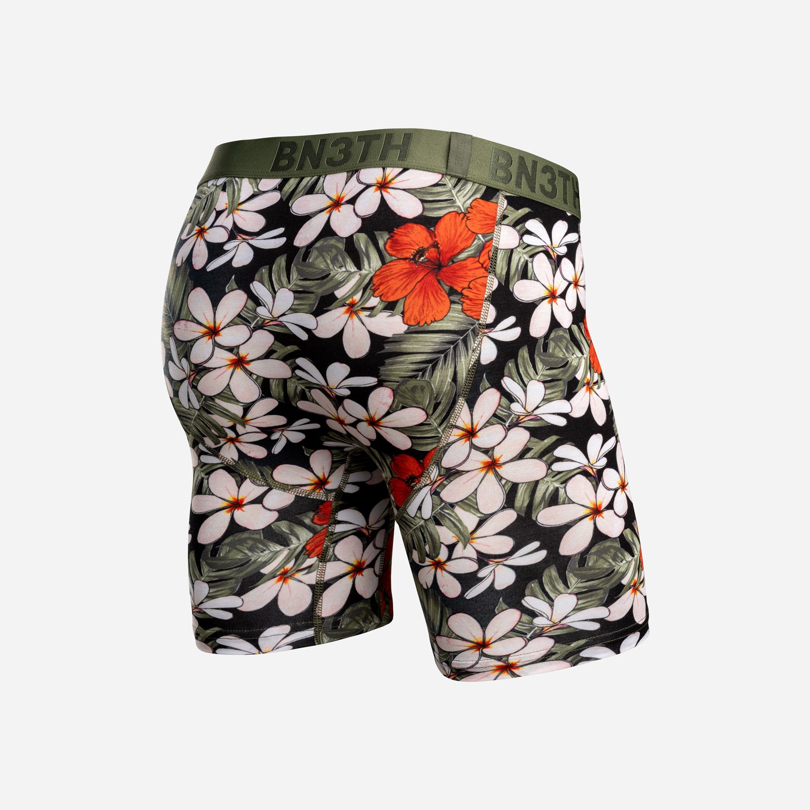 Classic Icon Boxer Brief With Fly: Hibiscus Paradise Indo