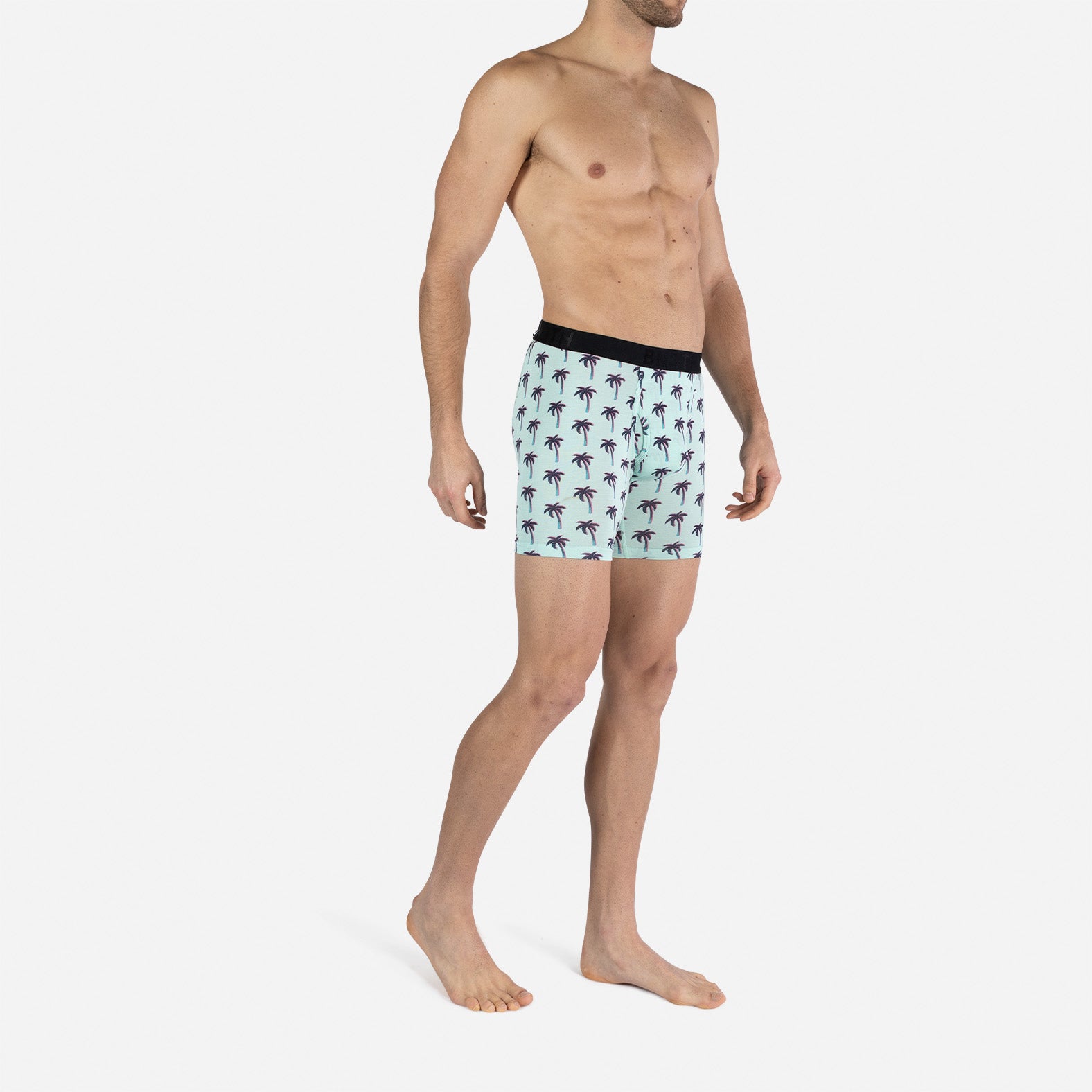 Classic Icon Boxer Brief With Fly: Palm Glow Seaglass