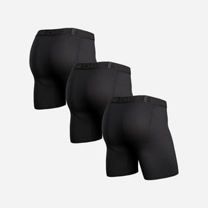 Pro Flex Boxer Brief: Black 3 Pack