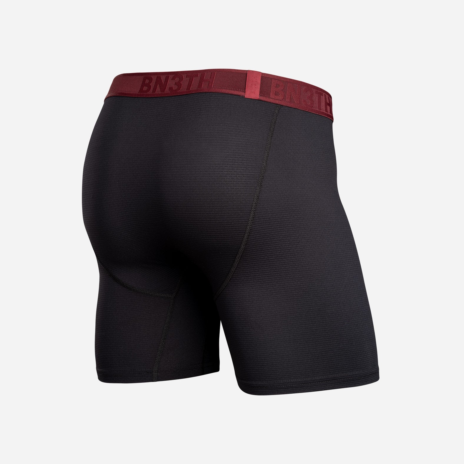 Pro Flex Boxer Brief: Black Rhubarb