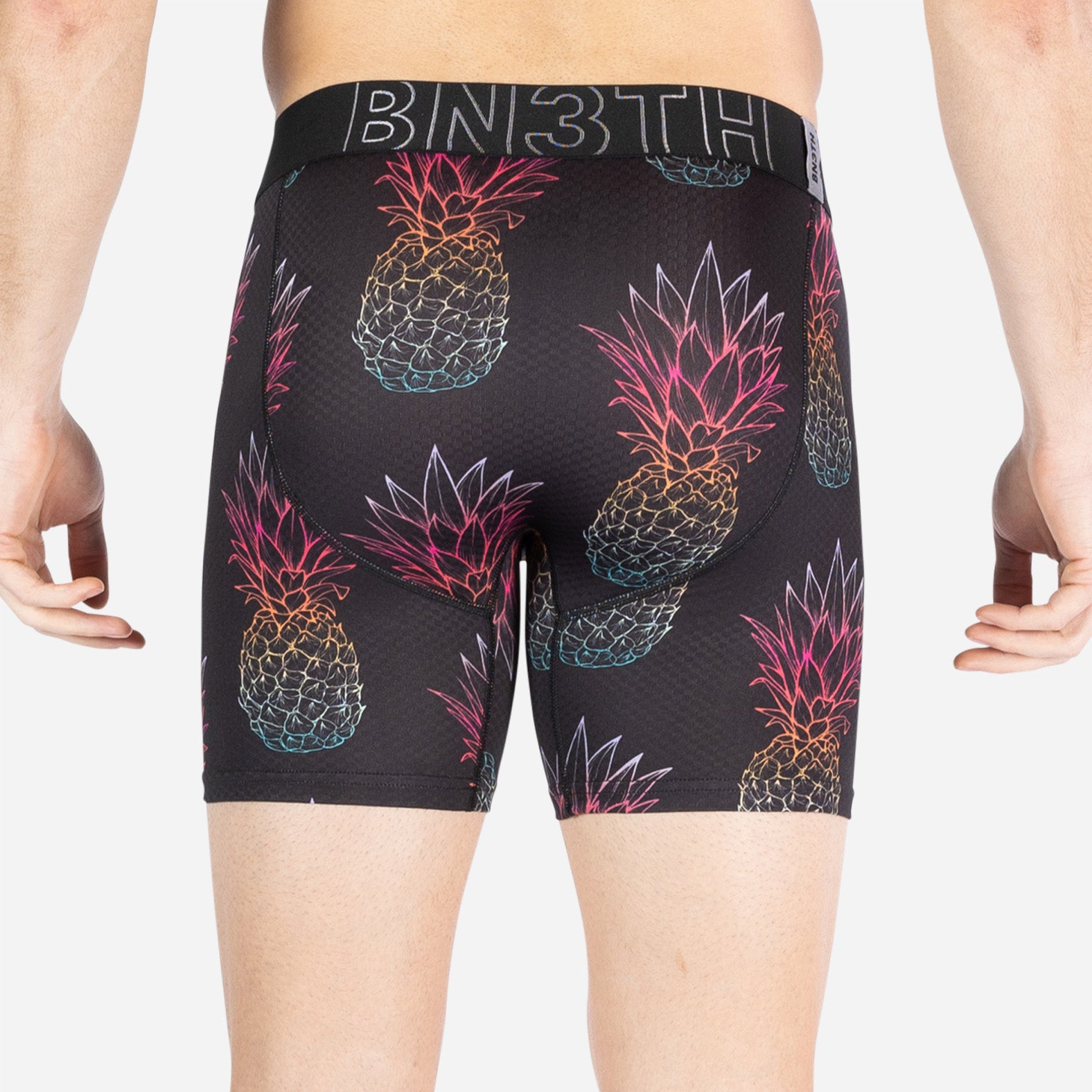 Pro Agua X Boxer Brief: Oversized Pineapple Fade Black