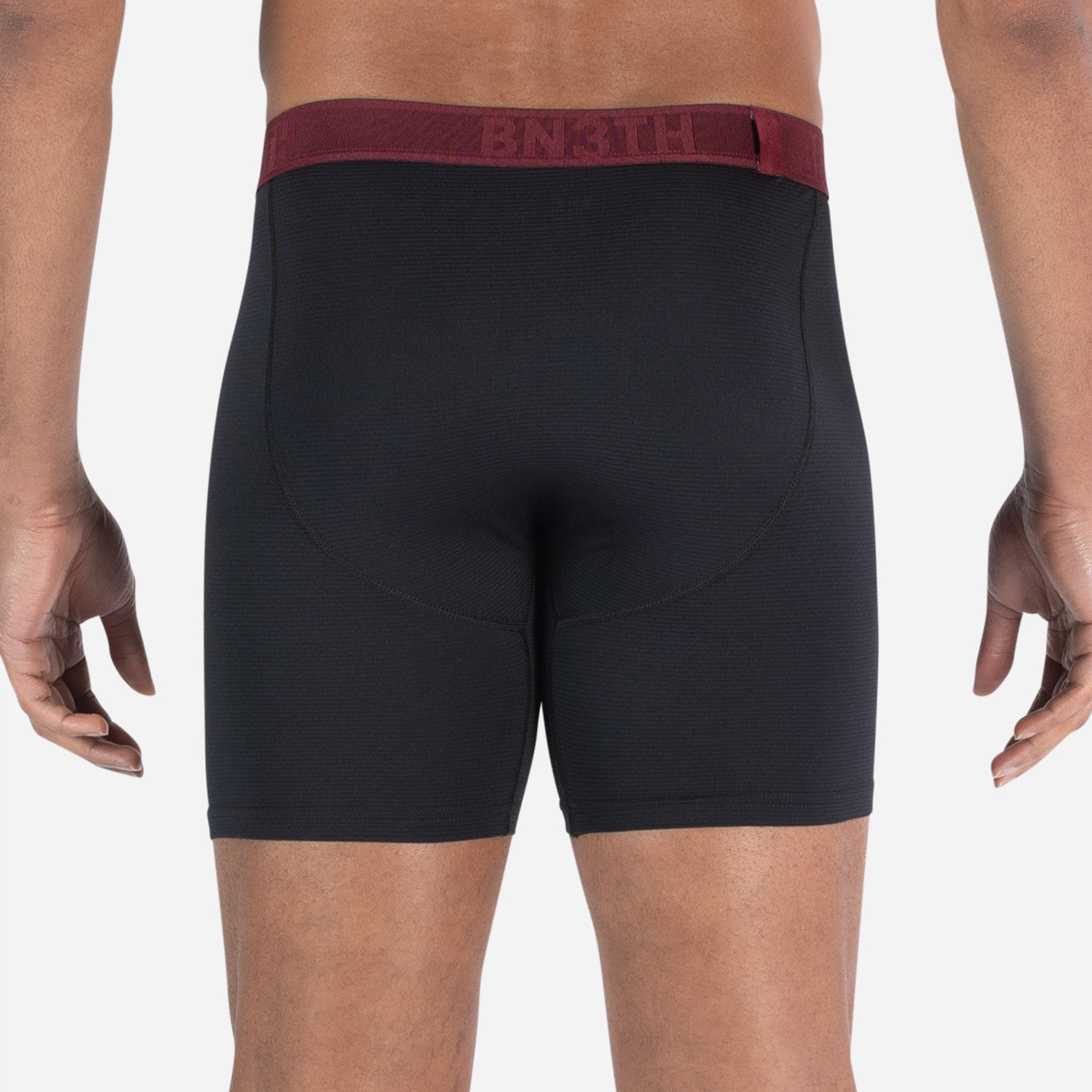 Pro Flex Boxer Brief: Black Rhubarb