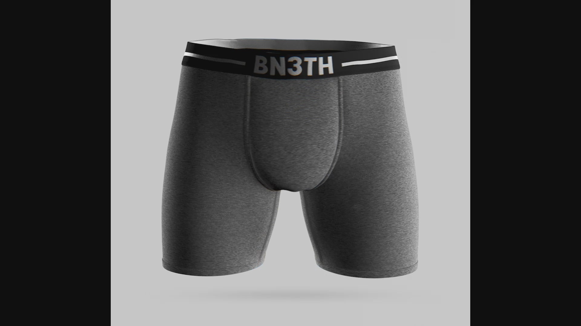 BN3TH Boxer Mushroom Black  Breathable, Lightweight, 3D Pouch